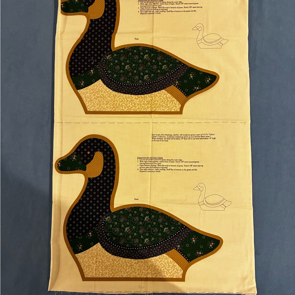 Duck Pattern Fabric Panel - Picture 2 of 3